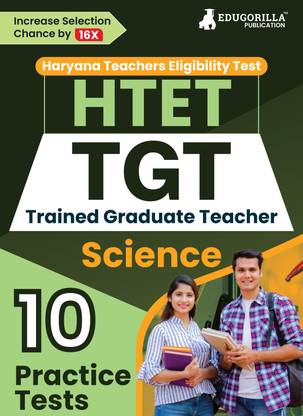 HTET TGT Science Exam  - 10 Practice Tests (1500 Solved MCQ) | English Edition| Haryana Teacher's Eligibility Test