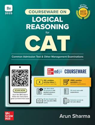 Courseware on Logical Reasoning for CAT 2025-26 by Arun Sharma | 8th edition | LR | CAT/ MBA Entrance Exam Preparation | Solved Previous Years' Papers (2017-24) | 100+ Problem Solving Videos | 2500+ Practice Questions | 32 Mock Tests | 10 New Chapters | Author Live Interactive Sessions