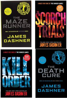 Combo of 4 Books ( Maze Runner + The Scorch Trials + The Kill Order + The Death Cure )