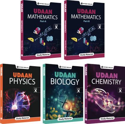 Pw Udaan Study Material Physics, Chemistry, Mathematics Part a & Part B, Biology Class 10th