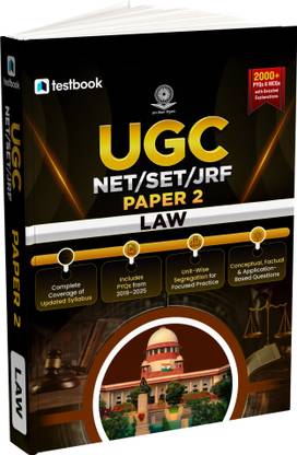 UGC NET/SET/JRF Paper 2 Law 2000+ MCQs in English Medium