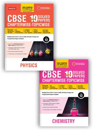 MTG CBSE 10 Years (2025-2016) Chapterwise Topicwise Solved Papers Class 12 Physics & Chemistry (Set of 2 Books) - CBSE Champion For 2026 Exam | Free Video Solution of PYQs (As Per Latest Pattern)
