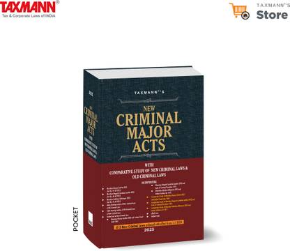 Taxmann's New Criminal Major Acts [BNS | BNSS | BSA – POCKET | HARDBOUND] – Transition to the New Criminal Laws with Comparative Analysis | Section-wise Tables | Section Key | Others