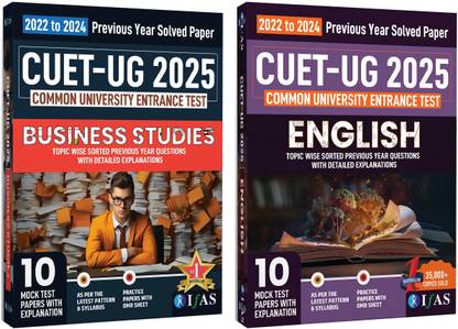 CUET UG Business Studies and English Combo Book  - 2026 | Previous Year Solved Papers (2022-2024) | Includes 10 Mock Test Practice Question Papers with OMR Sheets | Best Seller PYQ Book for NTA CUET UG Business Studies Entrance Exam in India | IFAS Publications