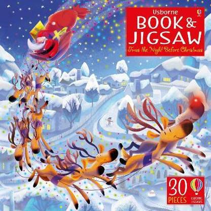 Usborne Book and Jigsaw 'Twas the night before Christmas