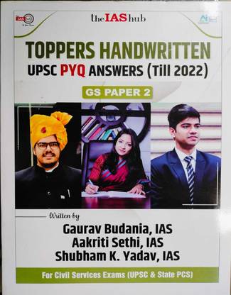 Toppers Handwritten UPSC PYQ Answers GS Paper 2