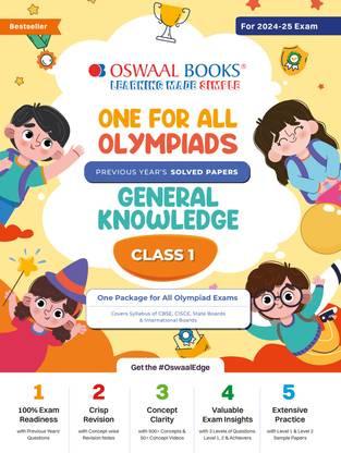 Oswaal One for All Olympiad Class 1 General Knowledge
