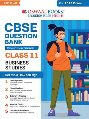 Oswaal CBSE Question Bank Class 11 Business Studies Hardcover Book, Chapterwise and Topicwise Solved Papers For 2025 Exams