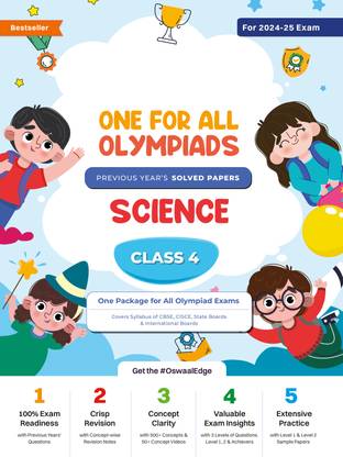 One for All Olympiads Previous Year Solved Papers_class 4_science_for 2024-2025 Exam