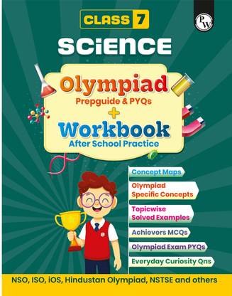 PW Olympiad Plus Workbook For Class 7 Science Prepguide, PYQs and Worksheets