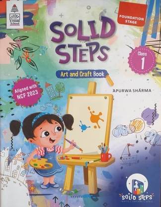 solid steps art and craft book class 1