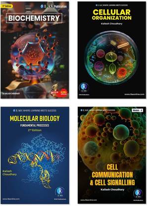 Biochemistry, cellular Organization, Molecular Biology, Cell Communication & cell Signalling  - CSIR NET Life Science Books (Theory) for Complete Practice (Combo Set) Module 1,2,3, & 4