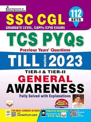 SSC CGL General Awareness TCS PYQs Till March 2023 Tier 1 & Tier 2 Solved Papers (English Medium) (4179)