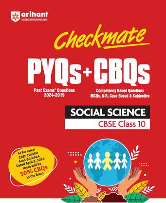 Checkmate Pyqs + Cbqs Social Science Cbse Class 10