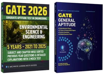 GATE Environmental Science and Engineering PYQ & General Aptitude Theory  - 2026 | Previous Year Solved Papers (2021 - 2025) with Detailed Solution | Topic Wise Sorted Question Bank with Detailed Explanation | Best Seller Book for GATE Environmental Science & Engineering Exam in India | Two Brothers Publications