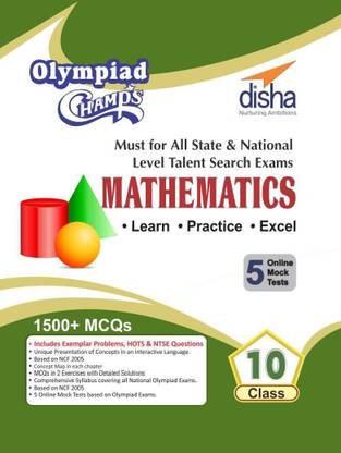 Olympiad Champs Mathematics Class 10 with 5 Mock Online Olympiad Tests