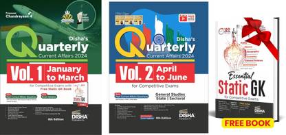 Half-Yearly Current Affairs 2024 - January to June 2024 with Static Gk Book for Competitive Exams with Video Ecourse