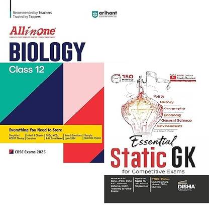 All In One Biology class 12th Based On Latest NCERT For CBSE Exams 2025 With Static GK for Competitive Exams |General Knowledge