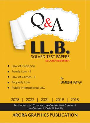 Q&A DU LL.B. (SOLVED PREVIOUS QUESTION PAPERS) PYQ