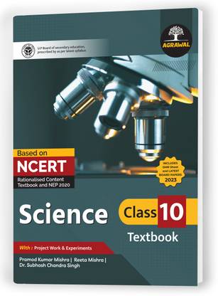 UP Board Class 10 SCIENCE Textbook 2024 (Based On Latest Pattern for 2024-25 Exam) English Medium