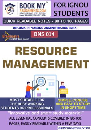 BNS 14 Resource Management] | Quick Readable Notes | Important Topic-wise Conceptual Notes | [Diploma in Nursing Administration (DNA)]
