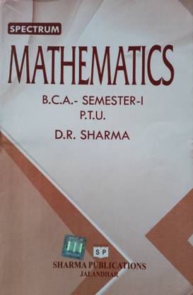 PTU -Maths book sem-1st : BCA Maths books for 1st semester of PTU  - PTU -Maths book sem-1st : BCA Maths books for 1st semester of PTU with 4 Disc