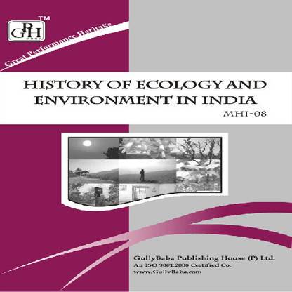 Gullybaba IGNOU 2nd Year MA (Latest Edition) MHI-8 History Of Ecology And Environment In India IGNOU Help Book with Solved Previous Years' Question Papers and Important Exam Notes (English, Paperback, Pratibha Thakur)