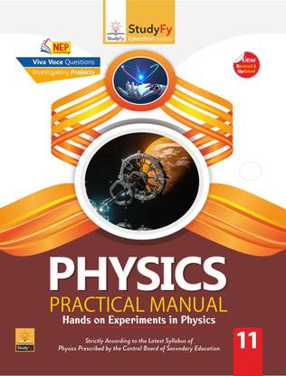 StudyFy CBSE Class 11th Physics Practical Lab Manual for 2024 Exam