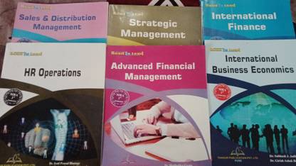 Sales and distribution management+strategic management+HR operations+advance financial management+international business economics+international finance