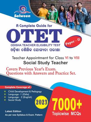 OTET (Odisha Teacher Eligibility Test) Teacher Appointment for Class VI to VIii Social Stadies- Teacher-7000+ Topicwise MCQ Latest Edition