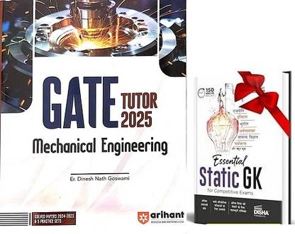 ARIHANT GATE TUTOR MECHANICAL ENGINEERING GUIDE 2025 ALONG WITH STATIC GK