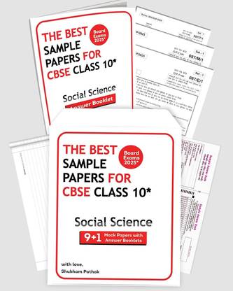The Best Sample Papers for Cbse Class 10 Social Science with 9+1 Mock Papers, Omr Sheets and Answer Booklets for 2025 Board Exams