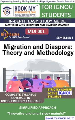 IGNOU MDI 001 Migration and Diaspora: Theory and Methodology In Depth Guide For Ignou Student