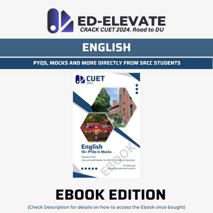 CUET 2024 English Previous Year Question (PYQs), Mocks and Mentorship from SRCC Students || 30