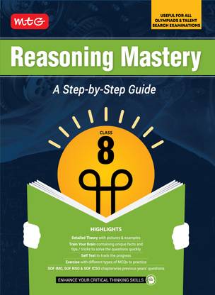MTG Class-8 Reasoning Mastery Book | A Step-by-Step Guide | Useful For All Olympiads & Talent Search Exam 2025-26
