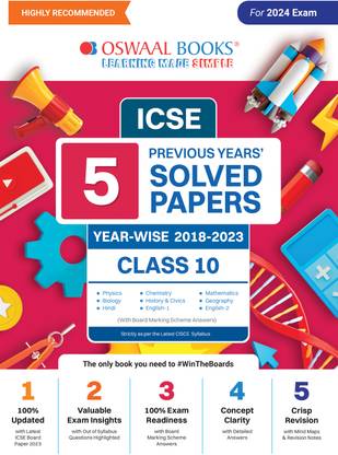 Icse 5 Previous Year Solved Papers Yearwise 2018-2023, Icse Physics, C