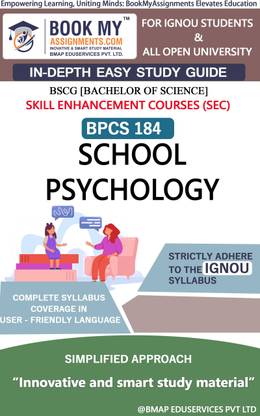 IGNOU BPCS 184 School Psychology Study Guide (In Depth Guide) for Ignou Student