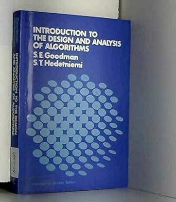 Introduction To The Design And Analysis Of Algorithms
