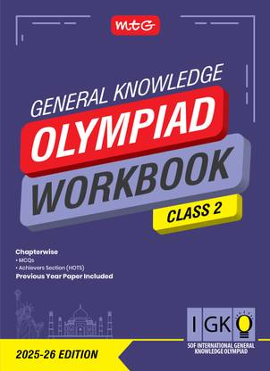 MTG International General Knowledge Olympiad (IGKO) Workbook Class 2 - Chapterwise MCQs & Previous Years Solved Paper - SOF IGKO Olympiad Books For 2025-26 Exam