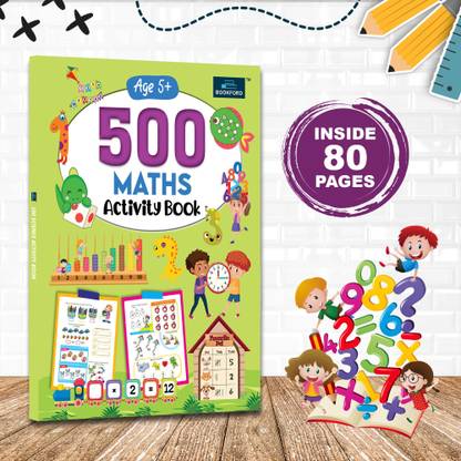 500 Maths Activity Book - Develop Math Skills , Number Sense , Basic Operations , and More