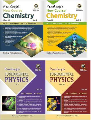 Combo of (Pradeep's New Course Chemistry + Pradeep's Fundamental Physics- Vol - I & II)