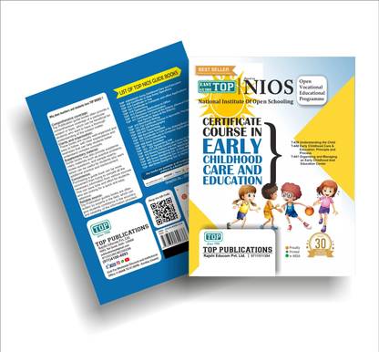 TOP NIOS Class 12 Class 10 Certificate Course in Early Childhood Care and Education T-439-440-441 English Medium