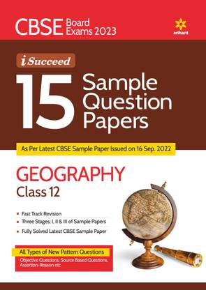 Cbse Board Exam 2023 I-Succeed 15 Sample Papers Geography Class 12th