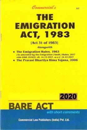 Emigration Act, 1983 alongwith Rules, 1983