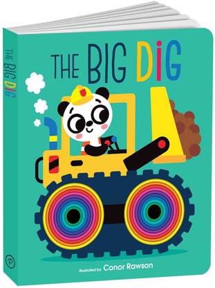 Graduating Board Book – The Big Dig | Children's books about panda | Early learning books | Board books | Die cut board books