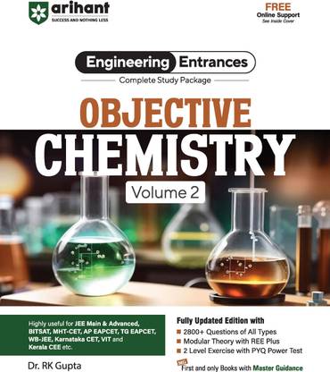 Arihant JEE Main Objective Chemistry for Volume 2 | Complete Study Package & Advanced, BITSAT, CET, VIT, NEET & Other Engineering Entrances 2025-2026 | 2500+ Questions, PYQs & 2-Level Exercises