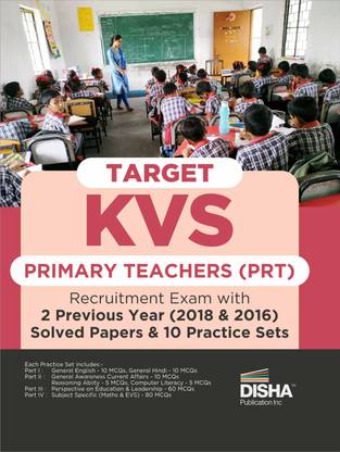 Target KVS Primary Teachers (PRT) Recruitment Exam 2 Previous Year Solved Papers & 10 Practice Sets | Kendriya Vidyalaya Sangathan | PYQs Question Bank |
