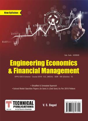Engineering Economics and Financial Management for SPPU 19 Course (BE - SEM VIII - MECH - 402050D) - Elective-V