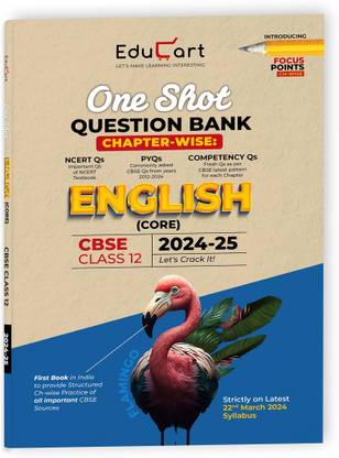 (OLD) Educart CBSE Class 12 ENGLISH CORE One Shot Question Bank 2024-25 (for 2025 exam)