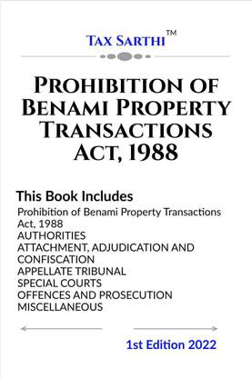 Prohibition of Benami Property Transactions Act, 1988 | 1st Edition 2022